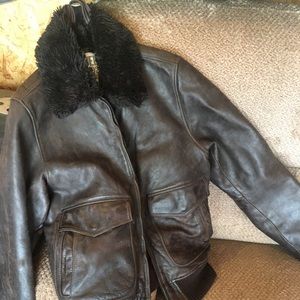 Ruehl No 925 Brown leather jacket